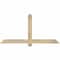 Ekena Millwork Eugene Rough Sawn Timber Gable Bracket, Douglas Fir, 60"W x 30"H x 4"D x 4"F, 12/12 Pitch GBW060X30X0404EUG00RDF - alternate 1